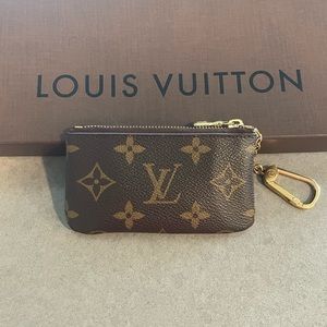 Louis Vuitton monogram key pouch.